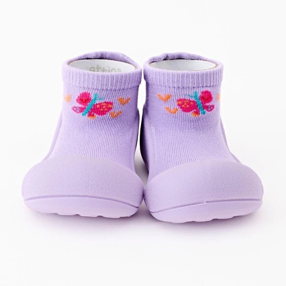 Attipas Butterfly Purple Bamboo barefoot obuća za prohodavanje dece