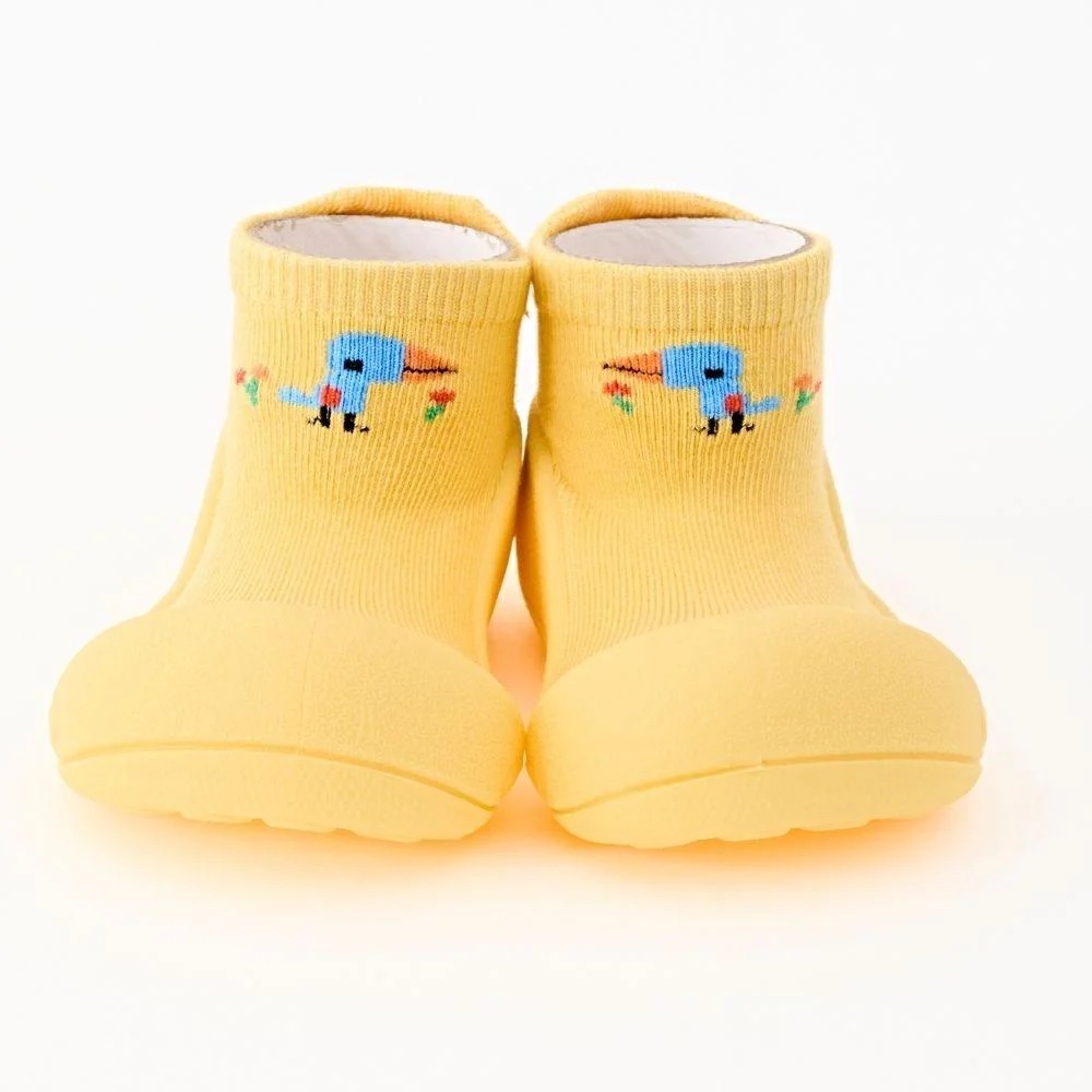 Attipas Bird Yellow Bamboo barefoot obuća za prohodavanje dece