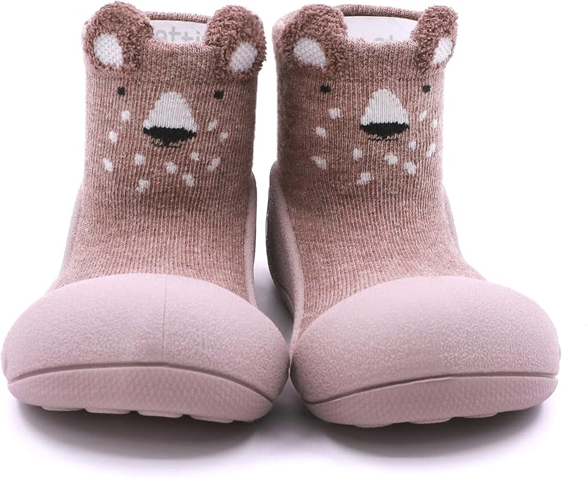Attipas Zootopia Bear Beige barefoot obuća za prve korake