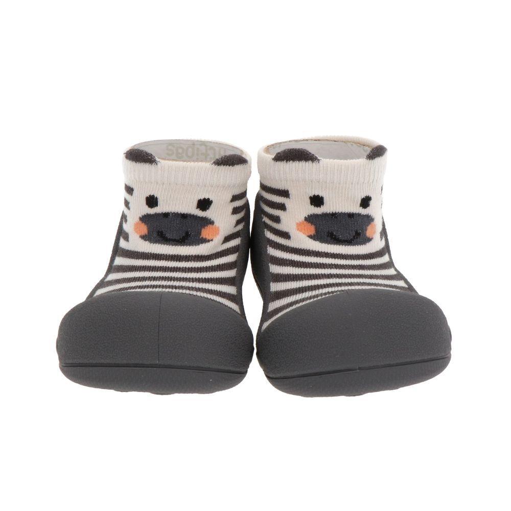 Attipas Nature Friends Zebra Charcoal bamboo cipelice