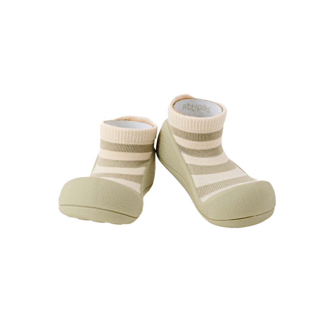 Attipas Stripe Olive širok prednji deo za prstiće